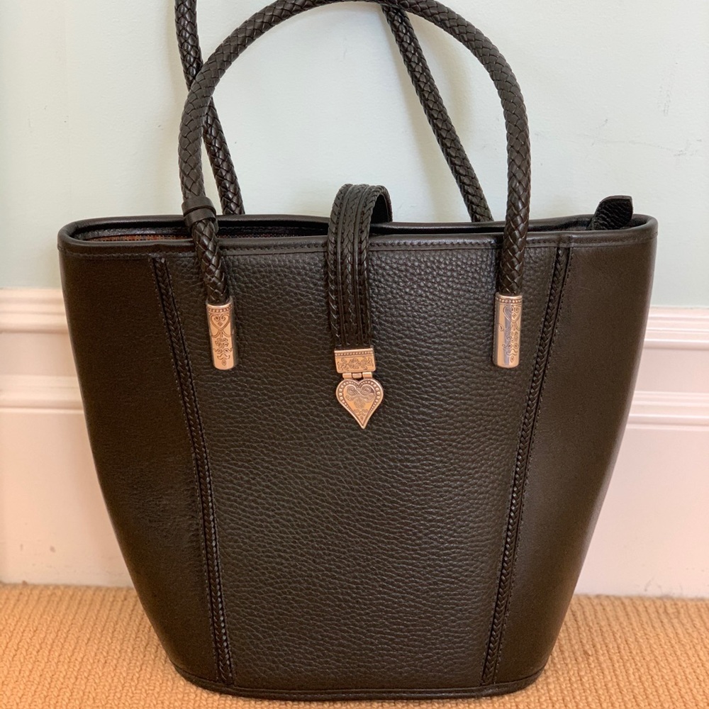 Black Leather Brighton Purse